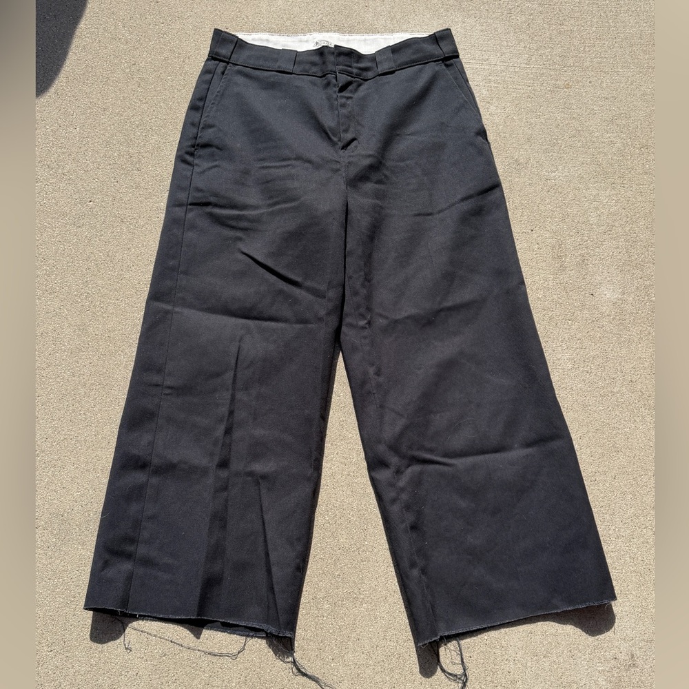 Dickies Black Cut Wide-Leg Women's Pants